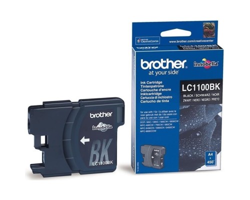 [расходные материалы] Cactus LC-1100BK Картридж струйный  для Brother DCP-385c/6690cw/MFC-990/5890/5895/6490, черный (26мл)