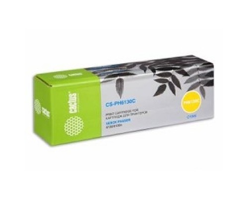 [расходные материалы] Cactus 106R01282 Тонер Картридж Cactus CS-PH6130C голубой для Xerox 6130/6130n (1900стр.)