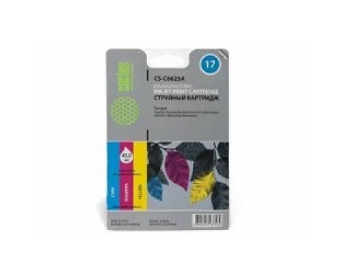 [расходные материалы] CACTUS C6625A Картридж струйный №17  многоцветный для №17 HP DeskJet 816c/817C/825c/840/841c
