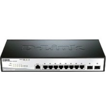 D-Link DGS-1210-10/ME/A1A Управляемый L2 коммутатор с 8 портами 10/100/1000Base-T и 2 портами 1000Base-X SFP