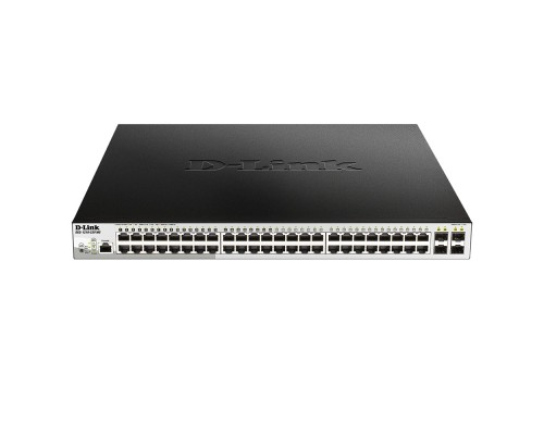 [Сетевое оборудование] D-Link DGS-1210-52P/ME/B1A PROJ Управляемый L2 коммутатор с 48 портами 10/100/1000Base-T и 4 портами 1000Base-X SFP (порты 1-8 PoE 802.3af/at, порты 9-24 PoE 802.3af, PoE-бюджет 193 Вт)
