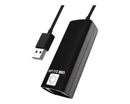 [кабели] 5bites Кабель-адаптер UA2-45-02BK USB2.0 сетевая карта -> RJ45 10/100 Мбит/с, 10см