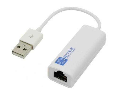 [кабели] 5bites Кабель-адаптер UA2-45-02WH USB2.0 сетевая карта -> RJ45 10/100 Мбит/с, 10см