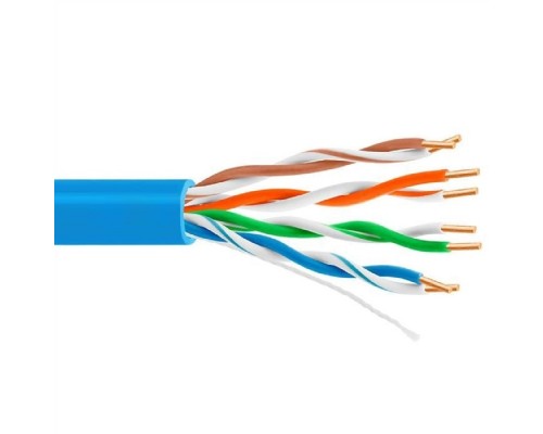 [Кабель] 5bites Кабель US5505-305A-BL витая пара UTP / SOLID / 5E / 24AWG / CCA / PVC / BLUE / 305M
