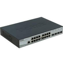 D-Link DGS-1210-20/ME/A1A Управляемый L2 коммутатор с 16 портами 10/100/1000Base-T и 4 портами 1000Base-X SFP