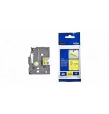 Brother TZE-S621 Плёнка повышенной адгезии для наклеек {чёрный шрифт на жёлтой основе, 9мм*8м}