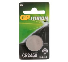 GP Lithium CR2450  (1 шт. в уп-ке) {10607}