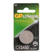 GP Lithium CR2450  (1 шт. в уп-ке) {10607}