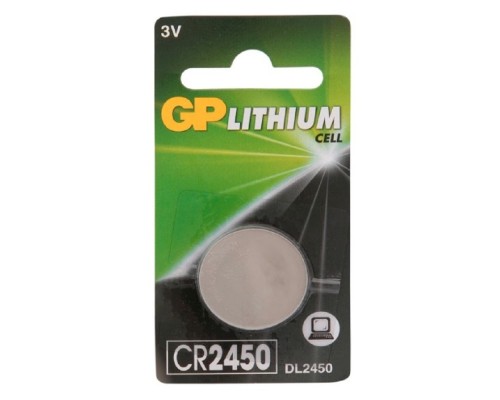 [Батарейки] GP Lithium CR2450  (1 шт. в уп-ке) {10607}