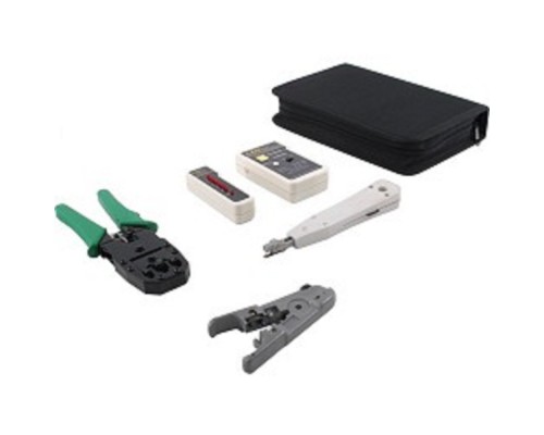 [Набор инструментов] 5bites TK031 Набор инструментов, клещи LY-T2007C универсальные, LY-T2021 Krone, нож LY-501B, тестер