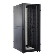 ЦМО Шкаф серверный ПРОФ напольный 48U (800x1000) дверь перфор., задние двойные перфор., черный, в сборе (ШТК-СП-48.8.10-48АА-9005)