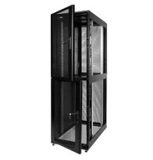 ЦМО Шкаф серверный ПРОФ напольный колокейшн 40U (600x1200) 2 секции, дверь перфор. 2 шт., черный, в сборе (ШТК-СП-К-2-40.6.12-44АА-Ч)
