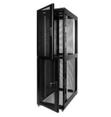 ЦМО Шкаф серверный ПРОФ напольный колокейшн 46U (600x1000) 2 секции, дверь перфор. 2 шт., черный, в сборе (ШТК-СП-К-2-46.6.10-44АА-Ч)