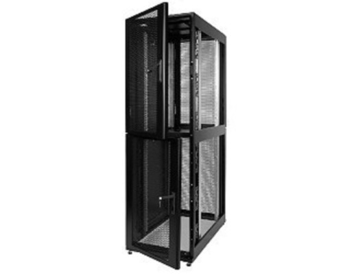 [Монтажное оборудование] ЦМО Шкаф серверный ПРОФ напольный колокейшн 46U (600x1000) 2 секции, дверь перфор. 2 шт., черный, в сборе (ШТК-СП-К-2-46.6.10-44АА-Ч)