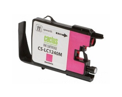 [расходные материалы] Cactus LC-1240M Картридж струйный для Brother MFC-J6510/6910DW, пурпурный, 12 мл.
