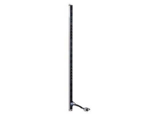 [Аксессуар] REM Вертикальный блок розеток Rem-16 с авт. 16А, 10 Shuko, 10 IEC 60320 C19, 16A, алюм.,33-38U,шнур 3 м. (R-16-10S-10C19-A-1420-3)