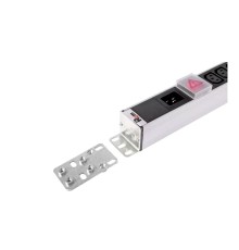 REM Вертикальный блок розеток Rem-16 с выкл., 14 IEC 60320 C13, 10 C19, вход C20 16A, алюм., 33-38U (R-16-14C13-10C19-V-1420)