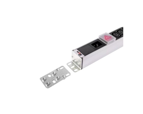 [Аксессуар] REM Вертикальный блок розеток Rem-16 с выкл., 14 IEC 60320 C13, 10 C19, вход C20 16A, алюм., 33-38U (R-16-14C13-10C19-V-1420)