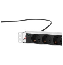 REM Вертикальный блок розеток Rem-16 с инд., 25 Shuko, 16A, алюм., 42-48U, шнур 3 м. (R-16-25S-I-1820-3)