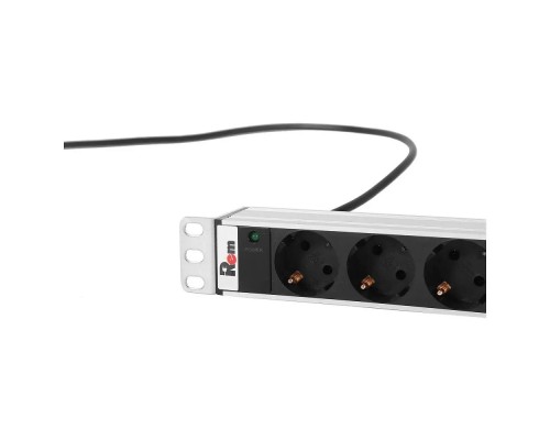 [Аксессуар] REM Вертикальный блок розеток Rem-16 с инд., 25 Shuko, 16A, алюм., 42-48U, шнур 3 м. (R-16-25S-I-1820-3)