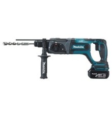 Makita DHR241RFE Перфоратор аккумуляторный SDS+ [DHR241RFE] {18В,2 х 3А ч Li-ion,3реж,1.9Дж,0-4000у\м,3.5кг,чем,подсв,совмест с 4 А ч Li-ion}