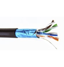 5bites Кабель FS5500-305APE витая пара FTP / SOLID / 5E / CCAG / PE / BLACK / OUTDOOR / DRUM / 305M