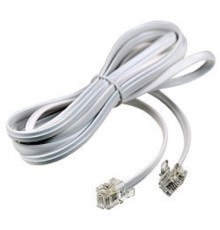 Rexant (18-3051) Удлинитель телефонный, плоский, RJ-11 (6P-4C), 5м, белый