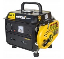 Huter HT950A 64/1/1 Электрогенератор {двухтактный, 650Вт, 220В/50Гц, 57Дб, принудительное охлаждение, бак 4,2л, расход бензина 534 г/кВтч, 365х308х376, 16 кг} 4606059015024