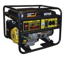 Huter DY6500L 64/1/6 Электрогенератор {четырехтактный, 5000Вт, 220В/50Гц, 81Дб, принудительное охлаждение, бак 22 л, расход бензина 374 г/кВтч, расход масла 6,8, габариты700х535х570 вес 70.5 кг}