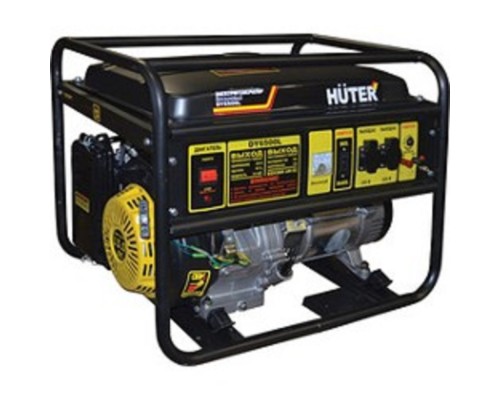 [Huter Генераторы] Huter DY6500L 64/1/6 Электрогенератор {четырехтактный, 5000Вт, 220В/50Гц, 81Дб, принудительное охлаждение, бак 22 л, расход бензина 374 г/кВтч, расход масла 6,8, габариты700х535х570 вес 70.5 кг}
