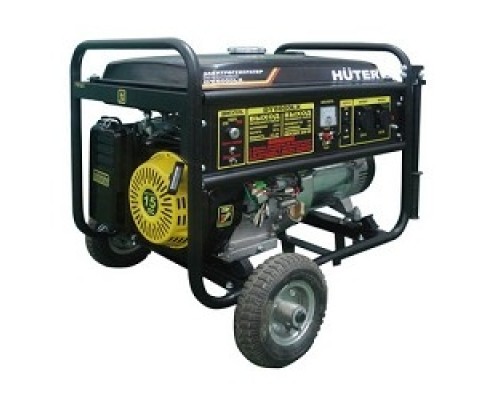 [Huter Генераторы] Huter DY8000LX 64/1/19 Электрогенератор { четырехтактный, 6500Вт,220В/50Гц, 91Дб,принудит охлаждение, бак 25 л,расход бенз 374 г/кВтч,расход масла 6,8 г/кВтч, габариты790х560х590 вес 79.5кг}