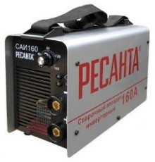 Ресанта САИ 160 65/1 Сварочный аппарат инверторный [65/1] {154В-242В, макс.4,8кВт, 10А-160А, ПВ 70%, напр. холостого хода 80В, напр. 26В, макс. диаметр электрода 4мм, 4,5 кг} 4606059015178
