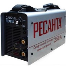 Ресанта САИ 250 65/6 Сварочный аппарат инверторный [65/6] {154В-242В, макс.7,7кВт, 10А-250А, ПВ 70%, напр. холостого хода 80В, напр. 29В, макс. диаметр электрода 6,мм, 5 кг} 4606059015659