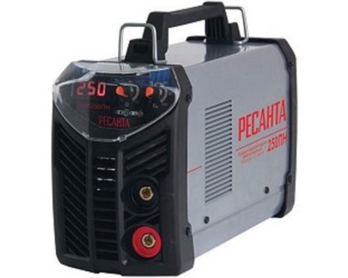 [Ресанта Сварочное оборудование, Инверторы] Ресанта САИ 250 65/21 Сварочный аппарат инверторный ПН [65/21] {140В-240В, макс.7,7кВт, 10А-250А, ПВ 70%, напр. холостого хода 80В, напр. 29В, макс. диаметр электрода 6,мм, 6,7 кг}