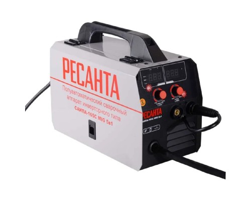 [Ресанта Сварочное оборудование, Инверторы] Ресанта САИПА-165С MIG Сварочный аппарат инверторный полуавтоматический [65/8] {220В±10%, макс.4,8 кВт, 20А-160А, ПВ 70%, диаметр сварочной проволоки 0,6 - 0,8 мм, 11,5 кг}