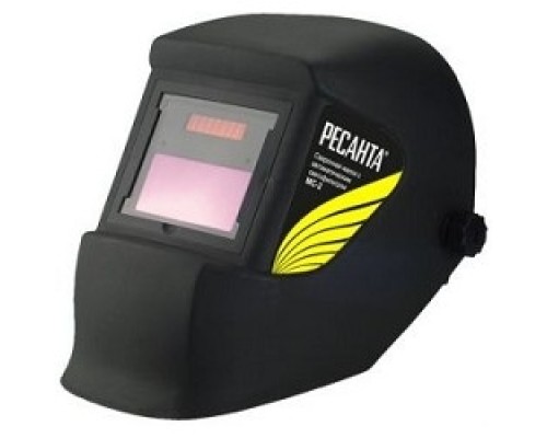 [Защитные очки, Маски для сварки, Защитные щитки] Ресанта МС-2 65/14 Сварочная маска Черная {питание - Батарея солнечная и литиевая} 4606059016410