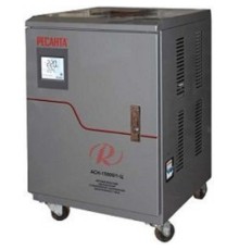 Ресанта АСН-15 000/1-Ц 63/6/11 Стабилизатор {220В±8%, Габариты 380х370х560, Вес 37 кг, колеса}