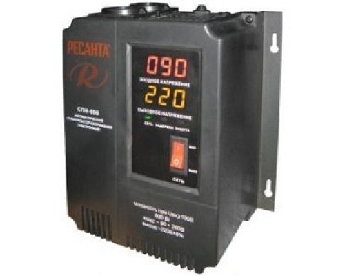 [Ресанта Стабилизаторы напряжения] Ресанта СПН-900 63/6/23 Стабилизатор {Настенный , 220В±8%, Габариты 206х133х230, Вес 4 кг}