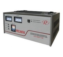 Ресанта АСН-5 000/1-ЭМ 63/1/6 Стабилизатор {220В±2%, Габариты 395х235х183, Вес 18 кг}