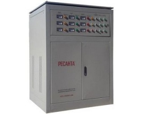 [Ресанта Стабилизаторы напряжения] Ресанта АСН-150 000/3 63/4/12 Стабилизатор  трехфазный {380В±2%,Габ. 1200х1030х1820,Вес 800 кг}