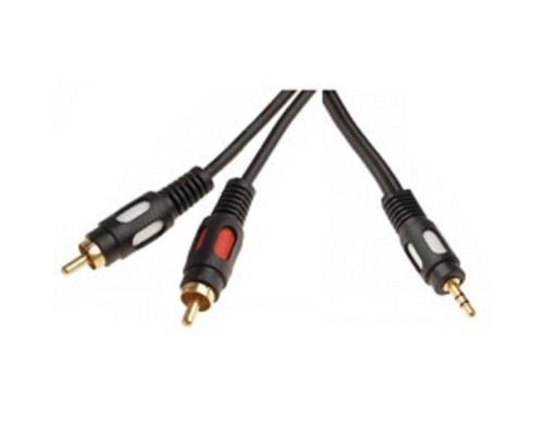 [кабели] Rexant (17-4232) Шнур 3.5 Stereo Plug - 2RCA Plug  1.5М  (GOLD) 