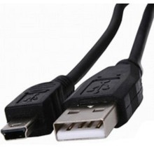 Rexant (18-1131-2) Кабель USB-A – mini USB, 1А, 0,2м, ПВХ, черный