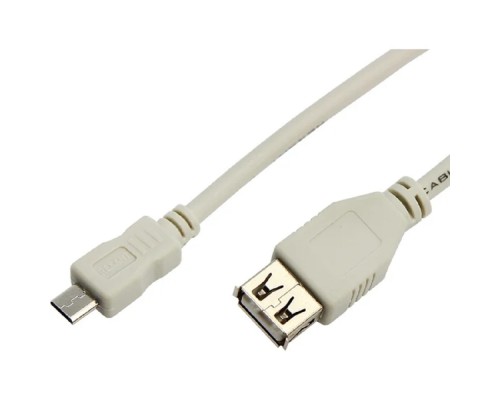 [Кабели] Rexant (18-1161) Кабель USB-A – micro USB, 1А, 0,2м, серый