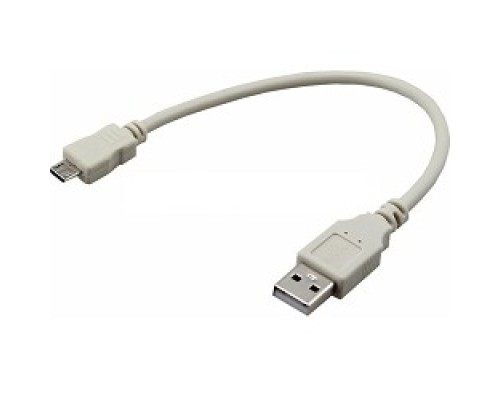 [Кабели] Rexant (18-1162) Кабель USB-A – micro USB, 2,4А, 0,2м, серый