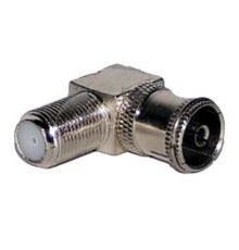 Proconnect (05-4312-4) ПЕРЕХОД  гнездо F - гнездо TV  угловой 