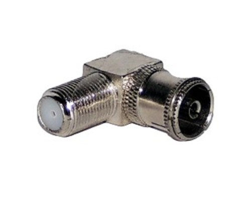 [Переходник] Proconnect (05-4312-4) ПЕРЕХОД  гнездо F - гнездо TV  угловой 