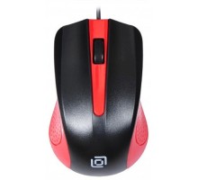 Oklick 225M черный/красный Мышь оптическая (1200dpi) USB (3but) [288237]