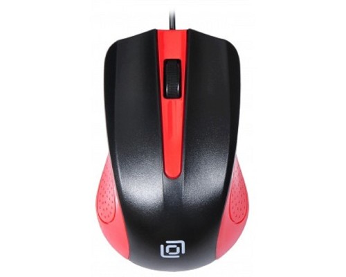 [Мышь] Oklick 225M черный/красный Мышь оптическая (1200dpi) USB (3but) [288237]