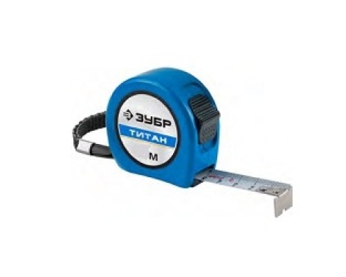 [Рулетки, мерные ленты] Рулетка ЗУБР, алюмин корпус повышенной прочности, нейлон покрытие, компактная эргоном конструкция, 5м/19мм [34058-05-19]