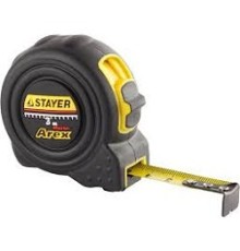 STAYER BlackMax 3м / 16мм рулетка в ударостойком полностью обрезиненном корпусе  и двумя фиксаторами [3410-03_z02]